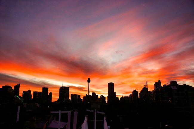 coucher de soleil sydney