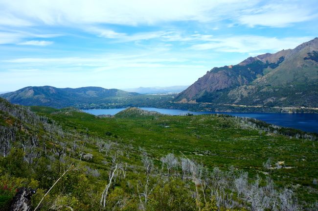 le lac Gutierez vu d'en haut lac gutierez patagonie