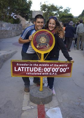 au centre du monde! milieu du monde, equateur
