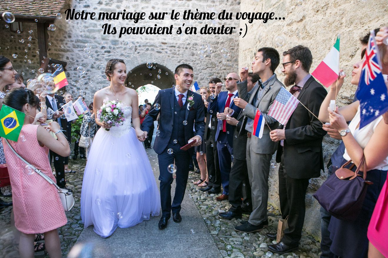 mariage thème du voyage