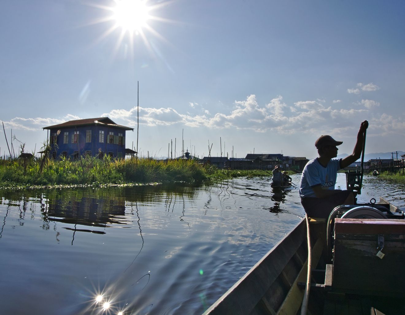 traversée du lac inle en bateau