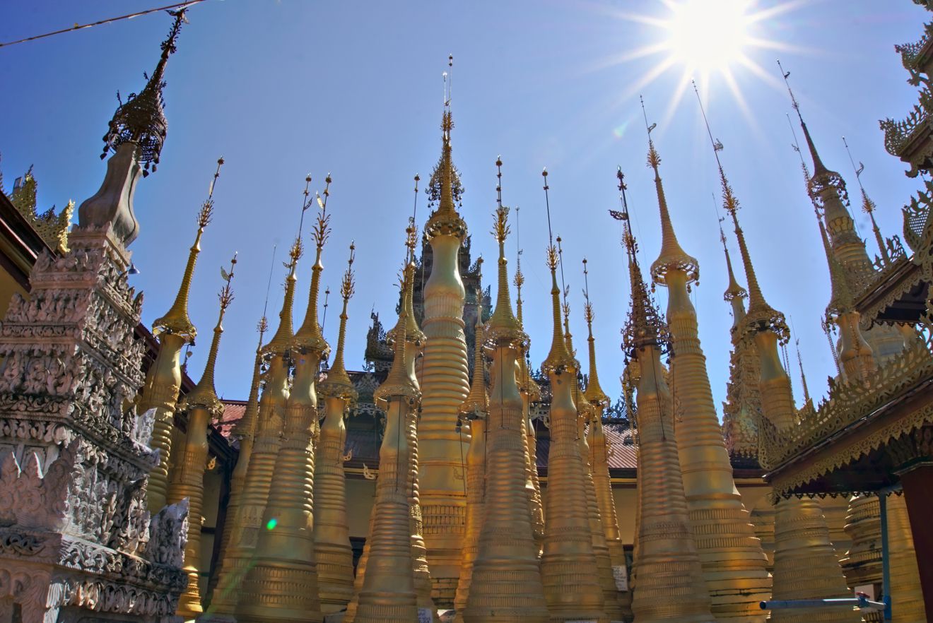 visite de la shwe indein pagoda, inle