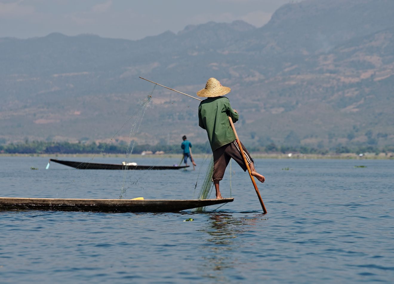 pêcheur du lac inle, birmanie