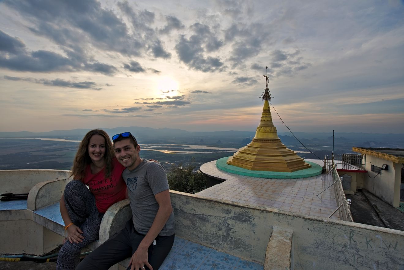 sunset mount zwegabin