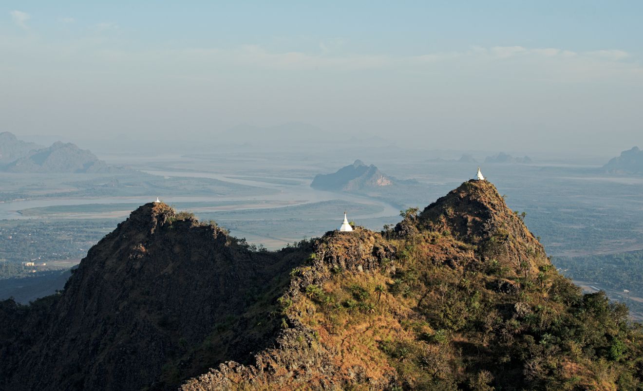 la vue sur les environs de Hpa an