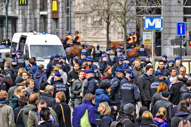 présence policiaire en belgique