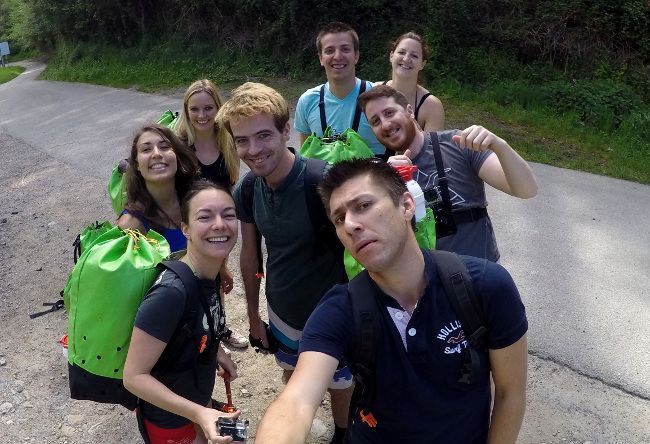 notre fine équipe de blogueurs ;) canyoning corse