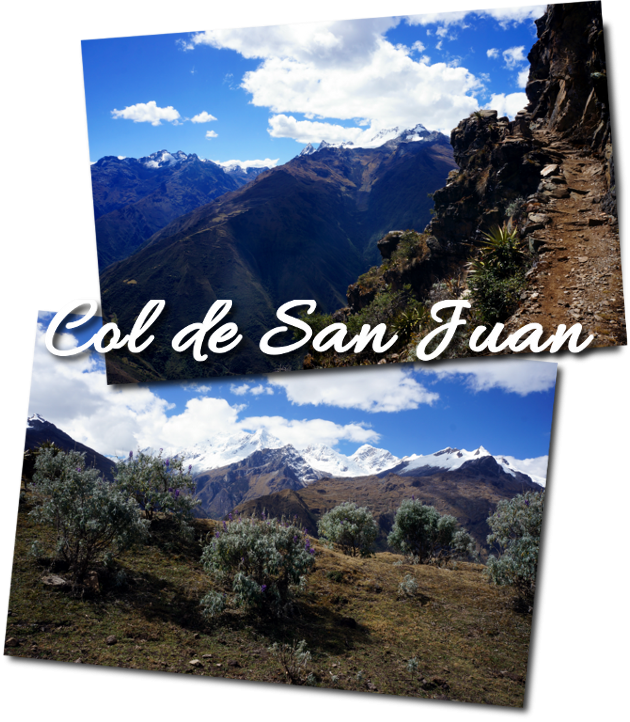 La vue magnifique depuis le col de San Juan san juan