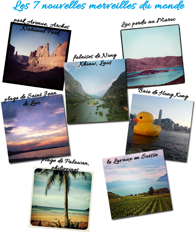 les gagnants du concours des 7 nouvelles merveilles du monde resultats concours instagram