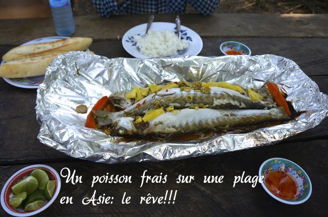 Le paradis niveau saveurs! fresh fish in Cambodia