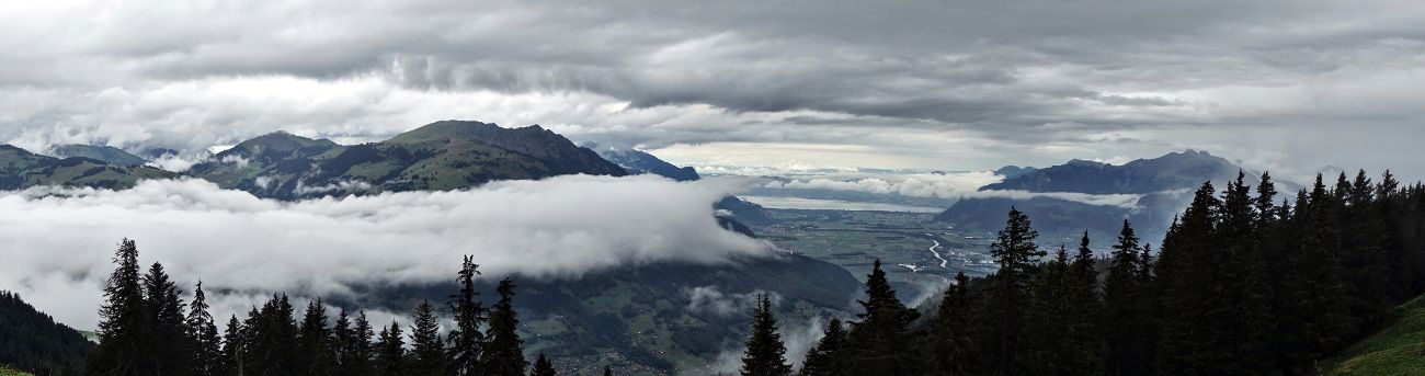 hiking in the rain