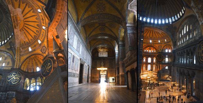 intérieur hagia sofia