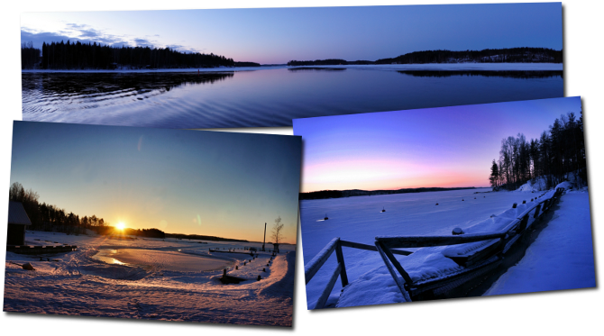 Ca vous donne pas envie la région des lacs en hiver ??? lac gele