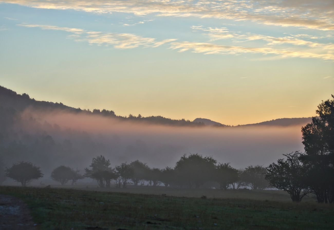 lumières du matin lever du jour aux Monts d'Azur