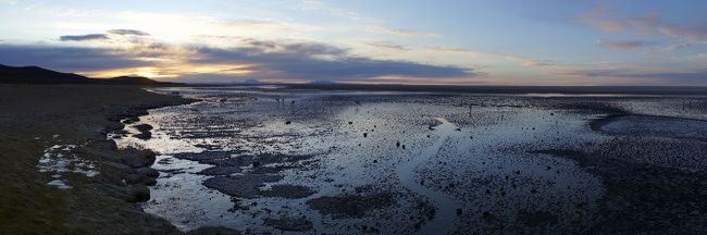 sunrise uyuni salt flats