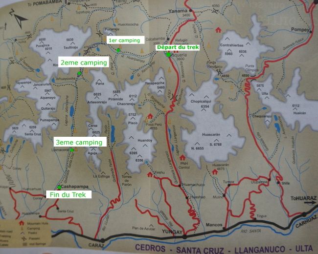 santa cruz trek map