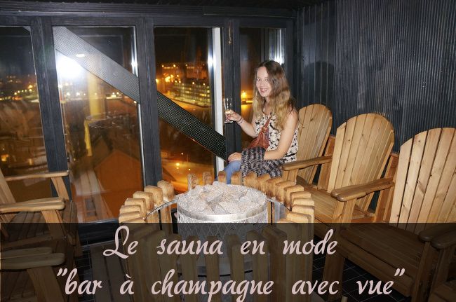 champagne et sauna