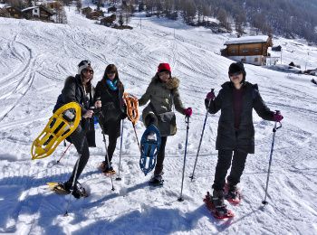 Pas facile les raquettes la 1ère fois :) raquettes neige