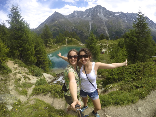 le lac bleu d'arolla