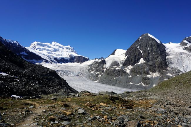 vue sur le glacier depuis le col des otanes