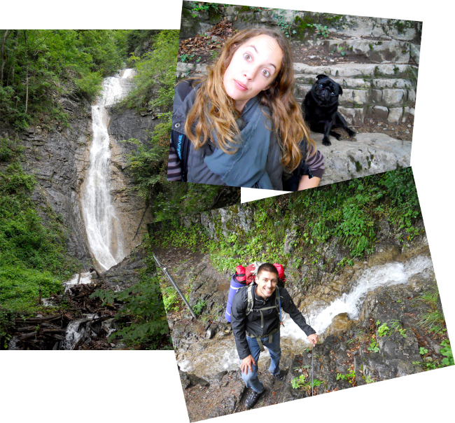 cascades qui se jettent dans le Walensee cascades walensee