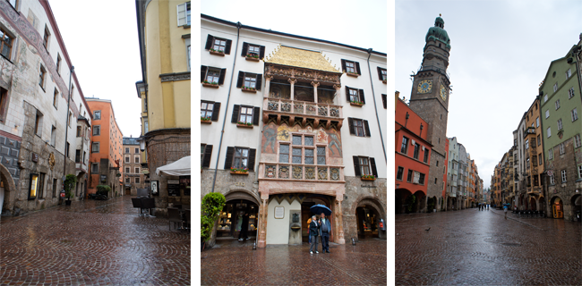 Petit tour sous la pluie à Innsbruck Innsbruck