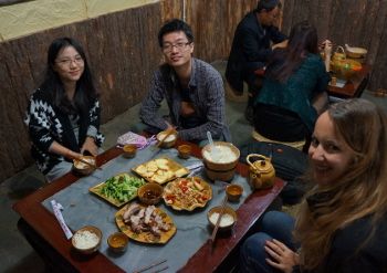 repas entre amis en Chine