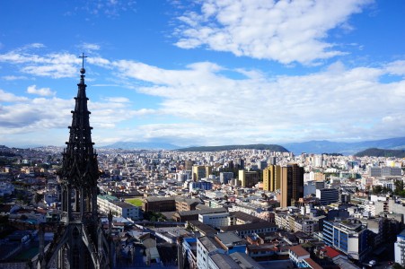 Quito, vue depis la basilique