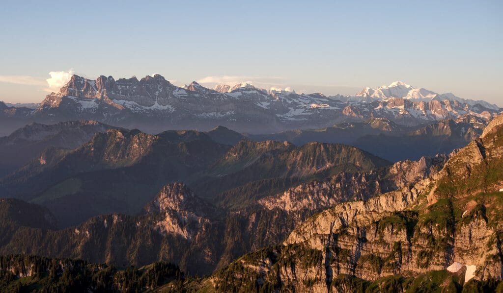 vue au sommet du Grammont