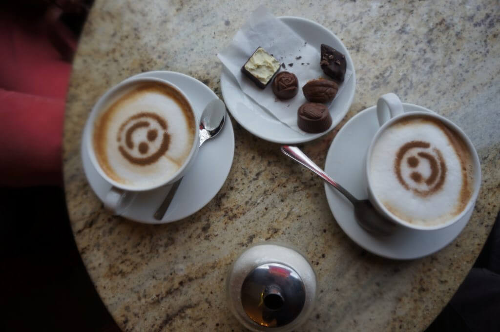 chocolate and coffee in trakai