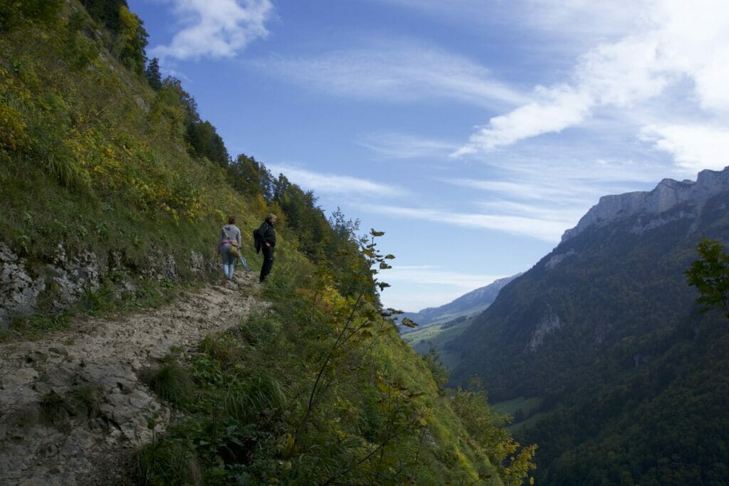 terrain escarpé