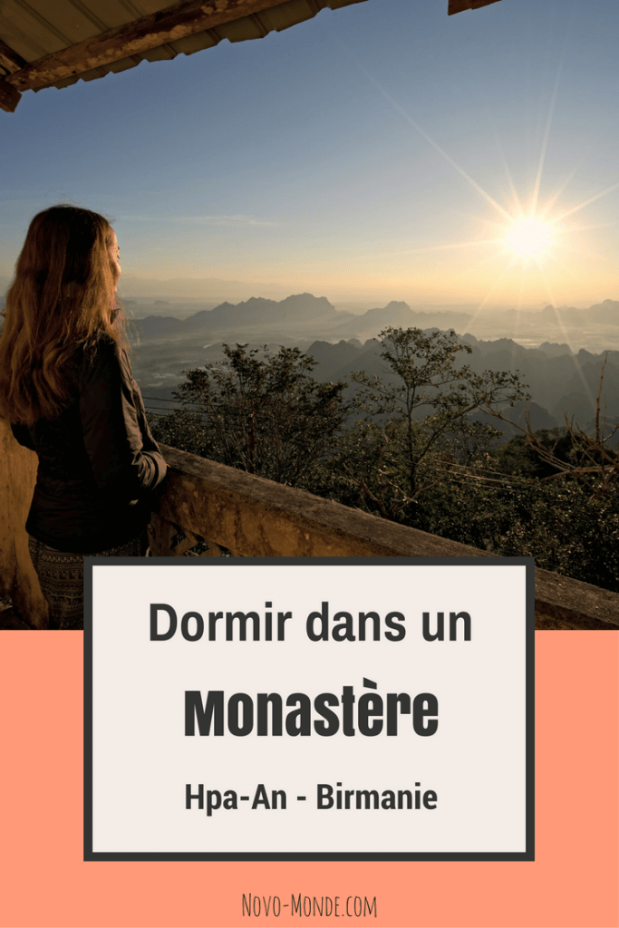 nuit dans un monastère en birmanie