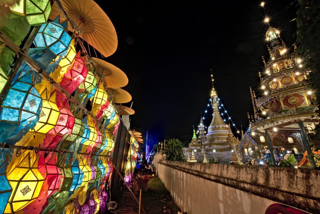 lanterns in Thailand in our RTW trip