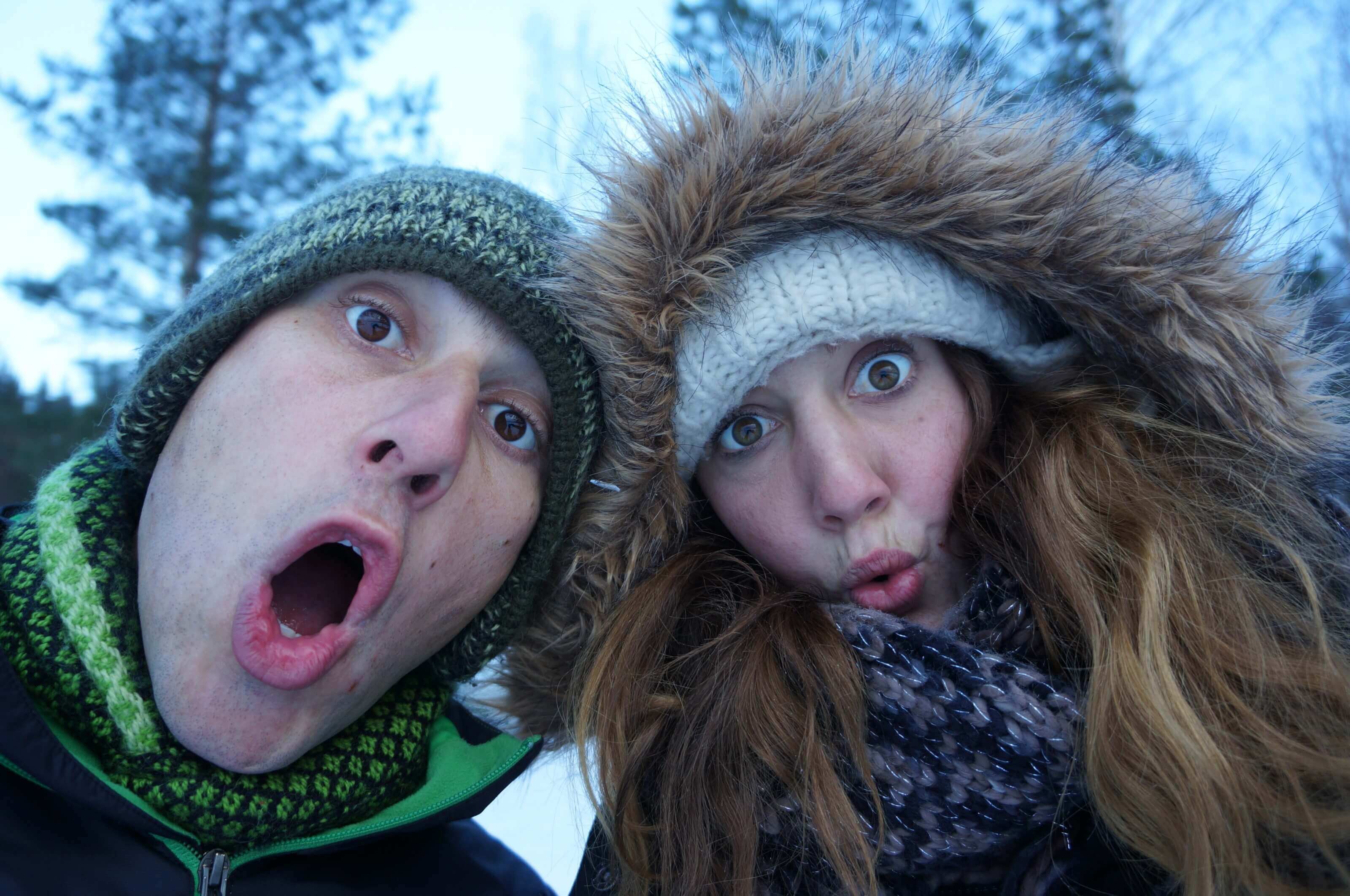Fabienne and Ben in Finland