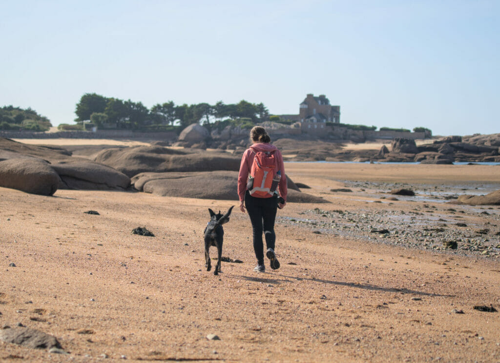 plage de granit rose