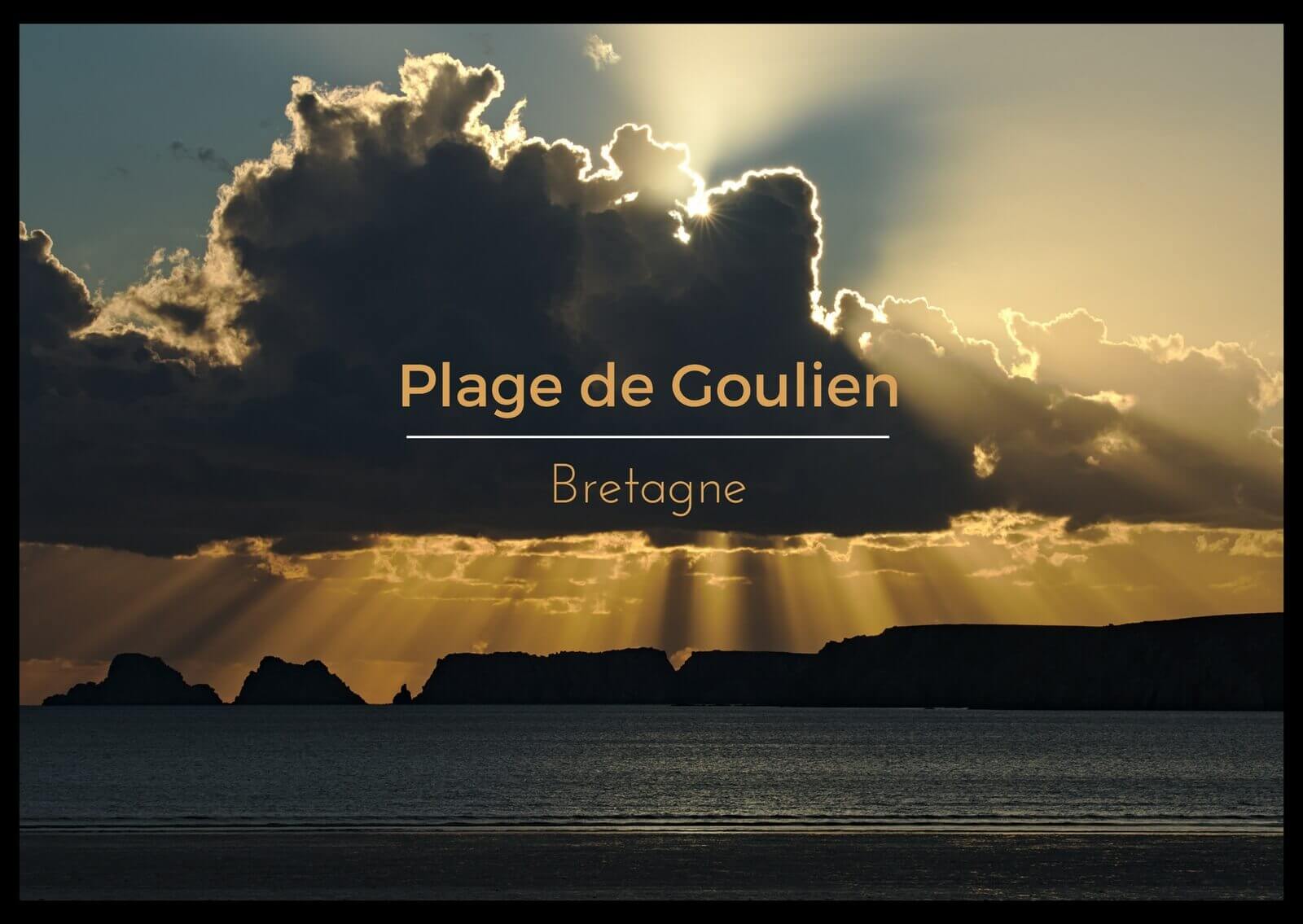 sunset plage de goulien