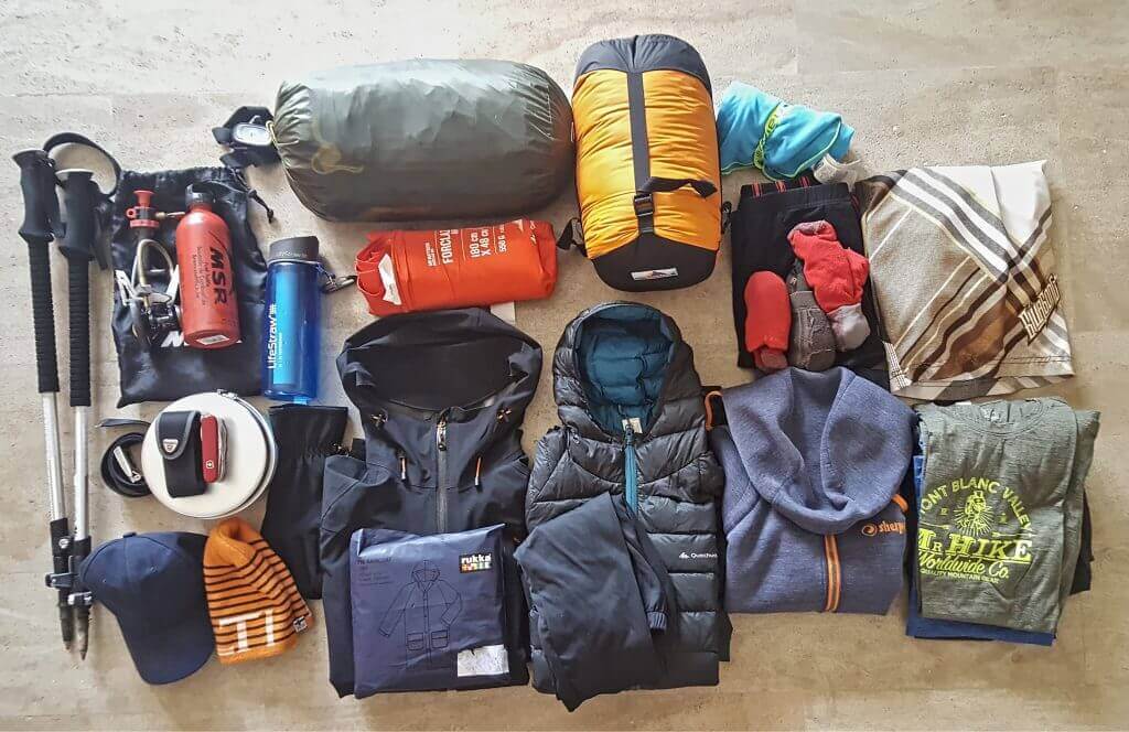 our backpacking gear for our round-the-world trip