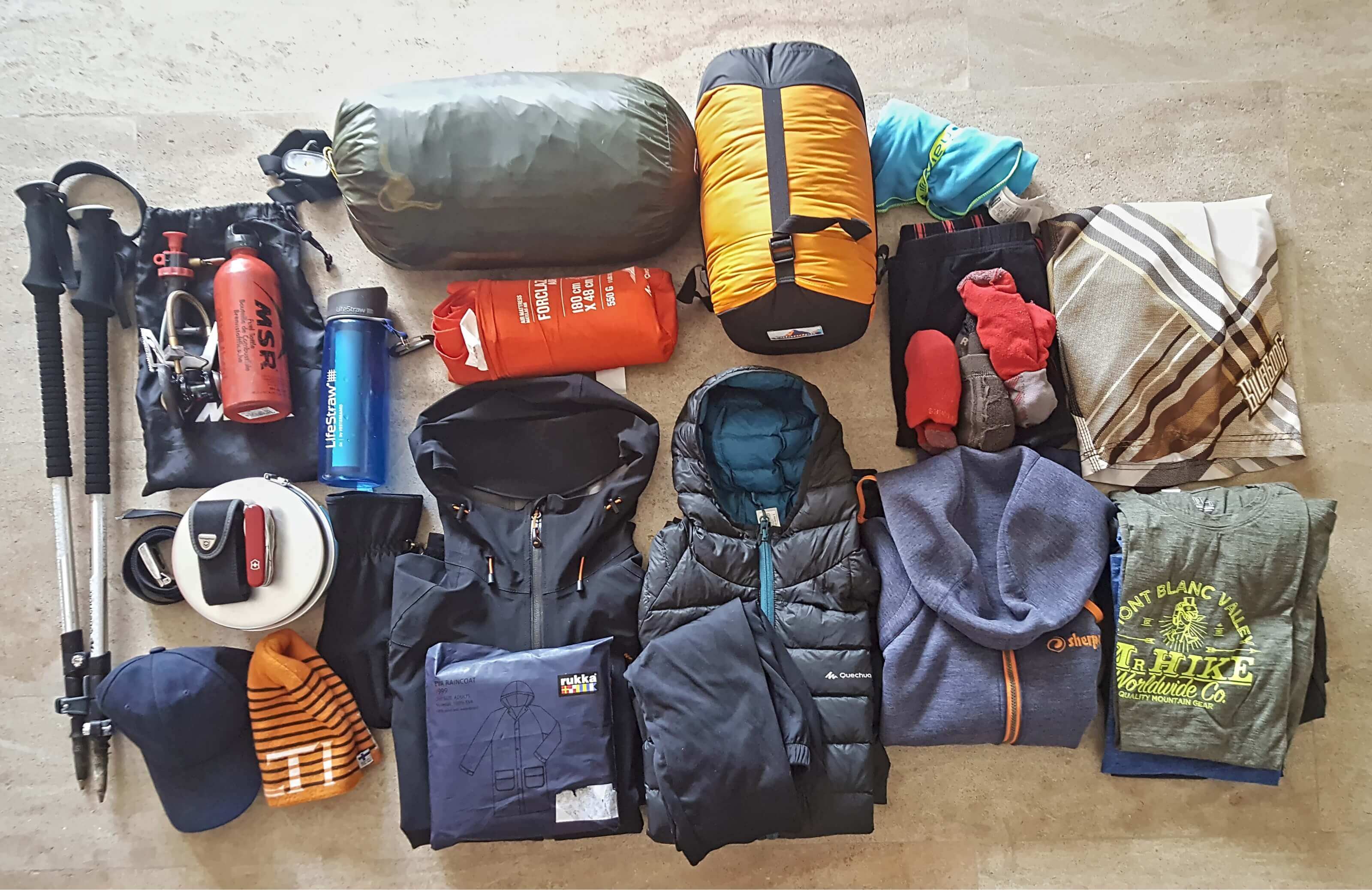 decathlon hiking gear