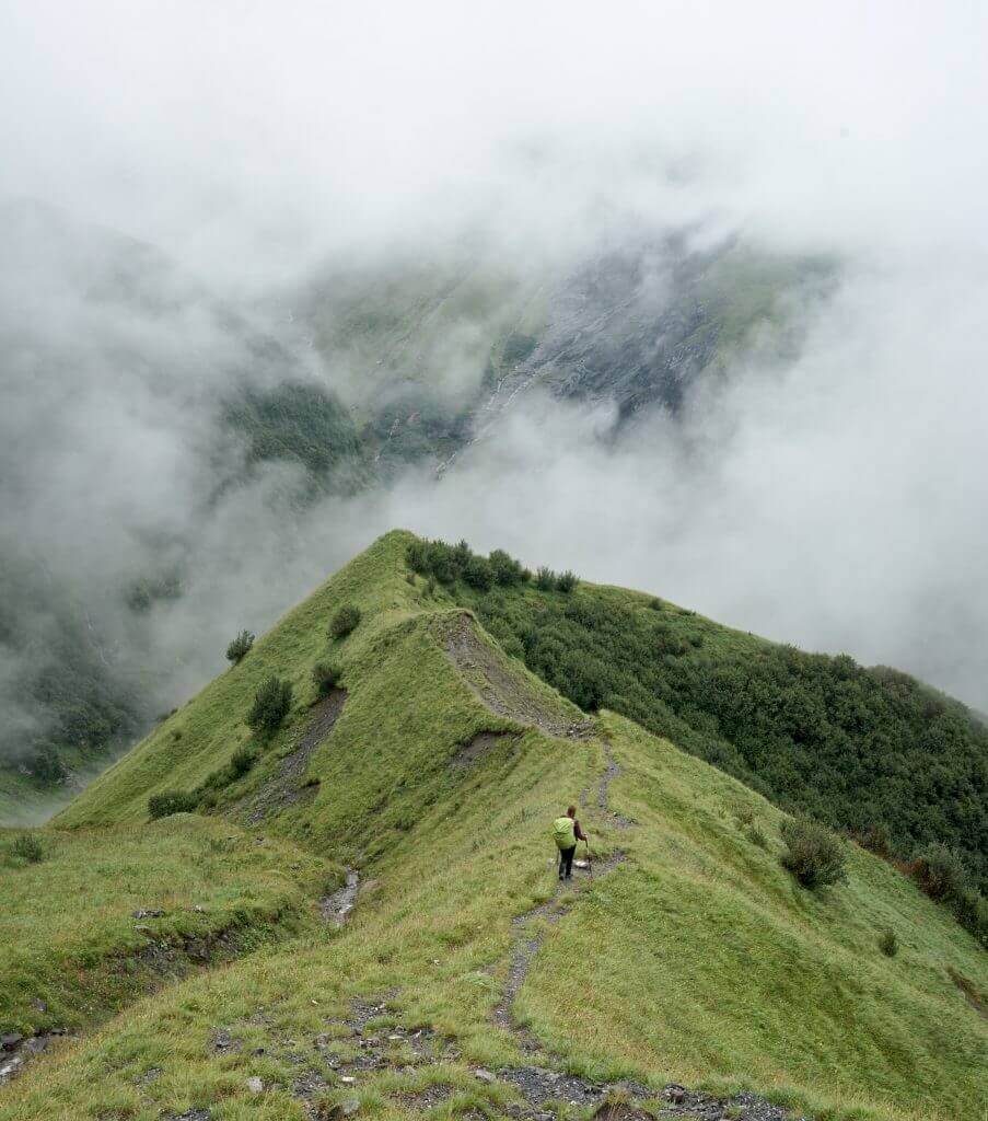 descente col de Richetli