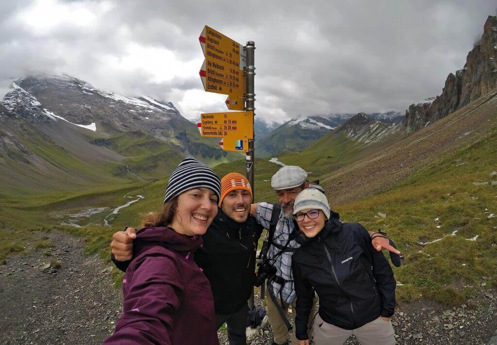 photo de famille col de Surenen