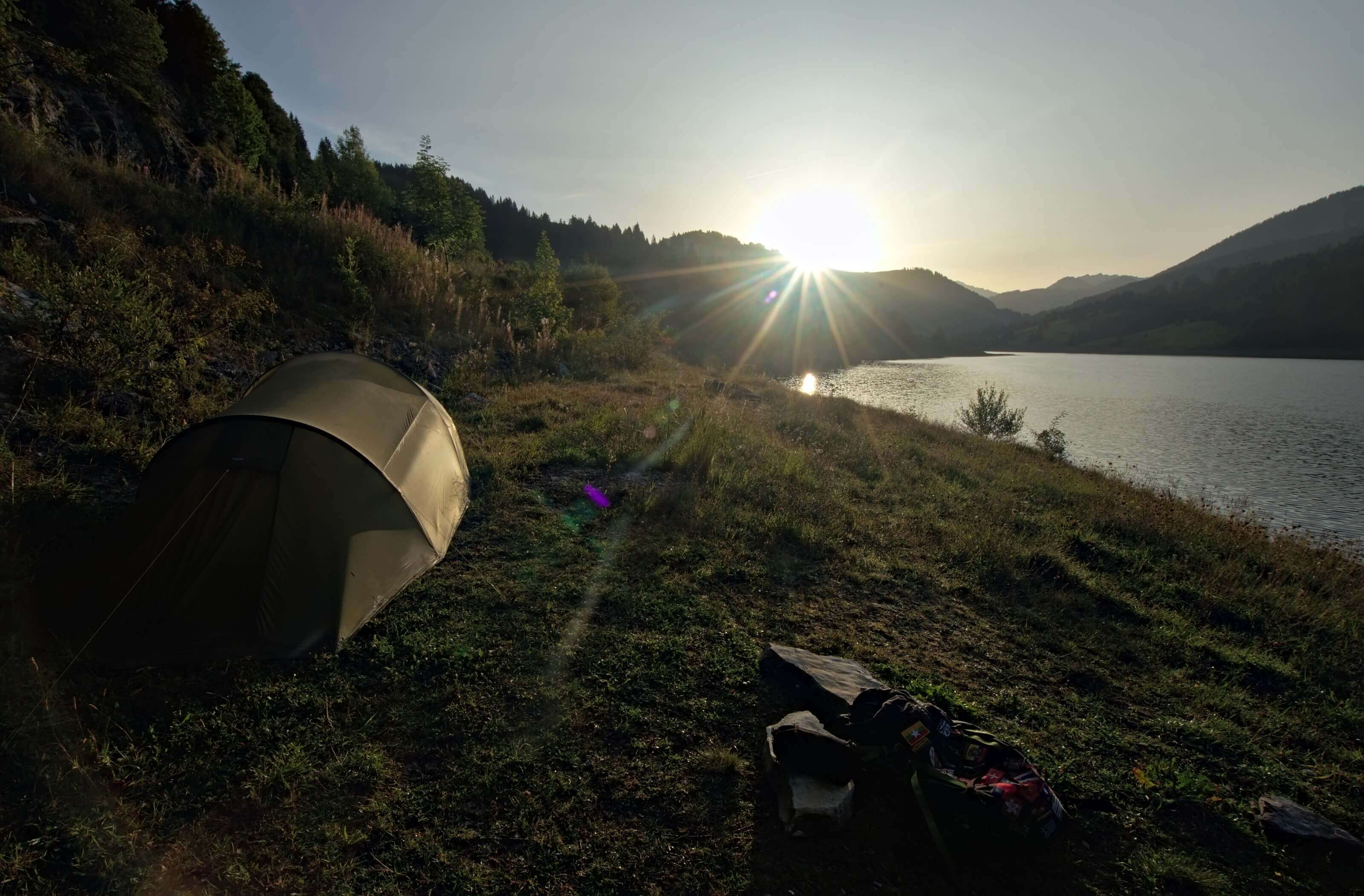 bivouac lac de Hongrin