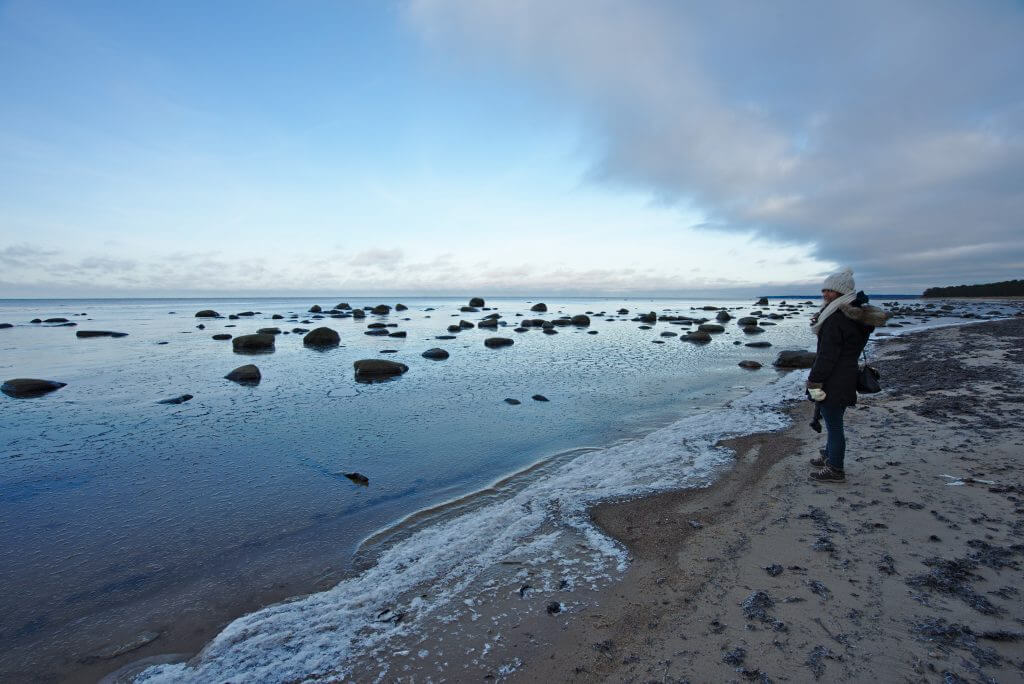 plage gelée estonie