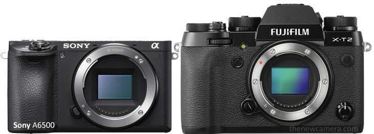 sony a6500 and fuji x t2