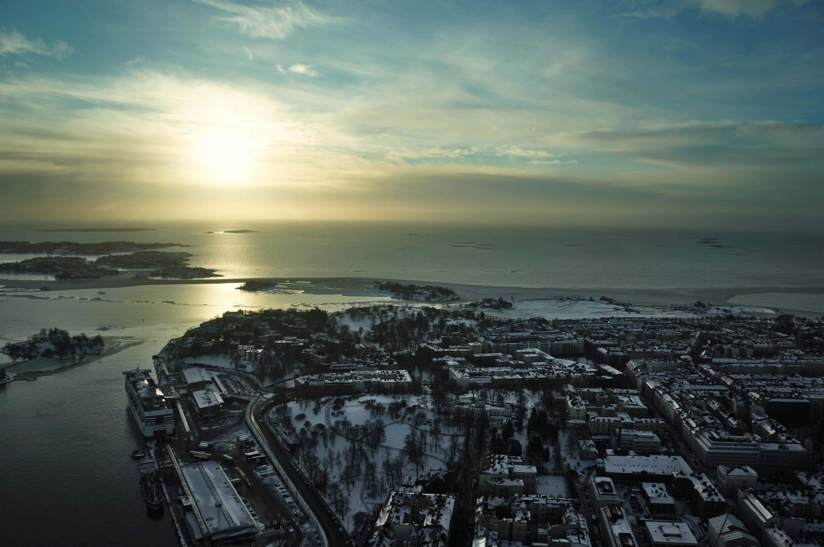 Helsinki lever de soleil
