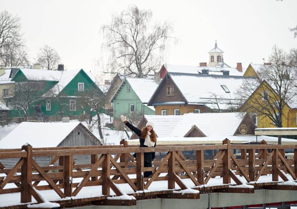 le village à côté du château de trakai