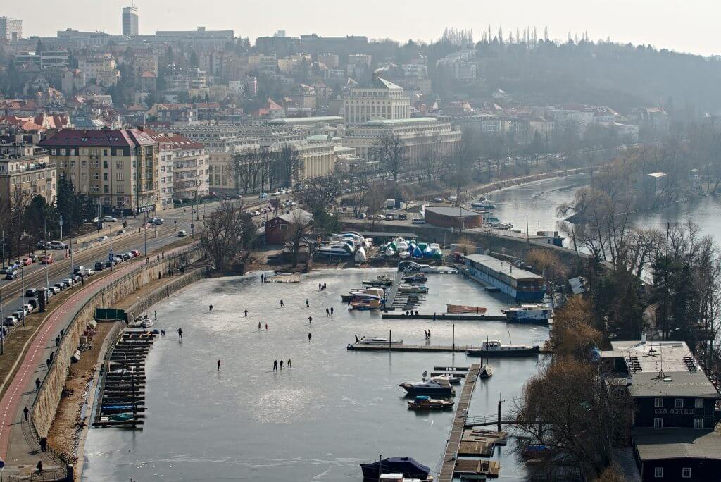 vue depuis le parc vyshrad