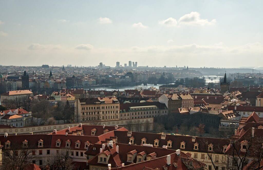 vue depuis le chateau prague