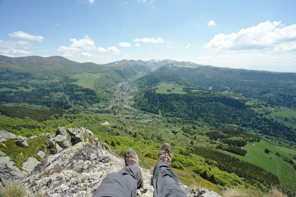 view from puy gros auvergne