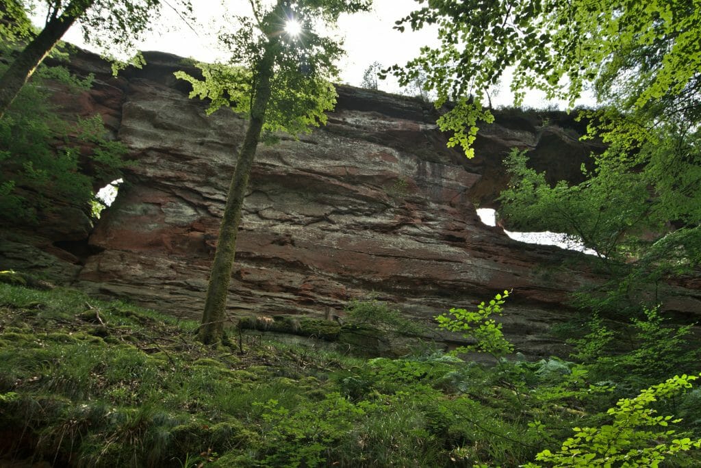 rocher d'erbsenfelsen