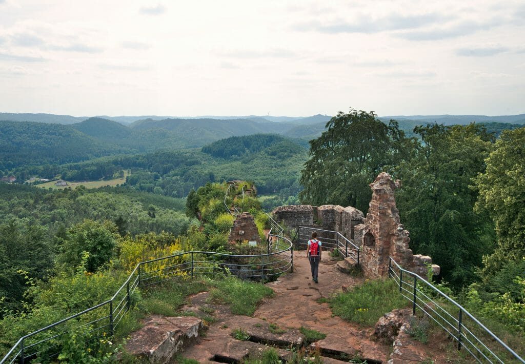 On top of the falkenstein castle